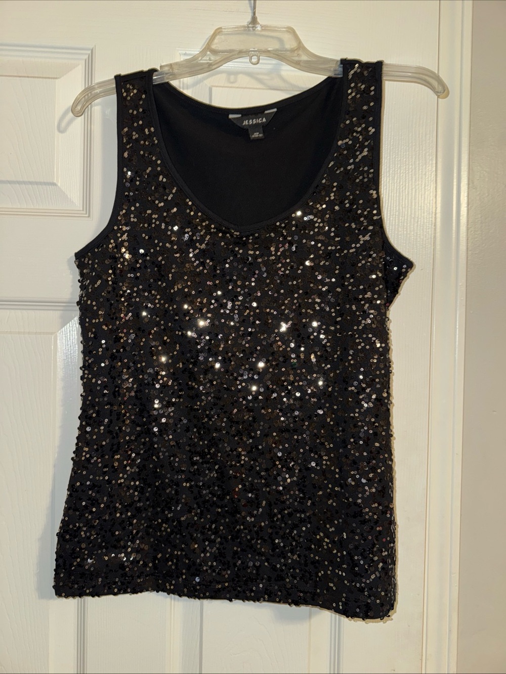 Jessica Black Crewneck Top